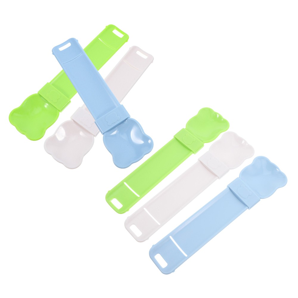  6 Pcs Multi-function Cat Treat Dispenser Spoon Strip Snack Feeder Canned Food