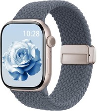 Soft Nylon Strap Compatible with Apple Watch Series 7 38mm 40mm 41mm