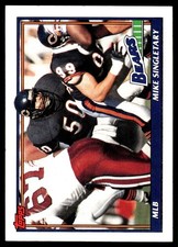 Mike Singletary 1991 Topps #176 Bears NFL READ FREE SHIPPING AutographDen