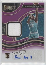 2020-21 Panini Select Rookie Jersey Purple Prizm 62/99 Vernon Carey Jr Auto jg3
