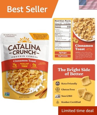 Sugar Free Cinnamon Toast Protein Cereal - 11g Protein, Gluten Free - 9 oz.