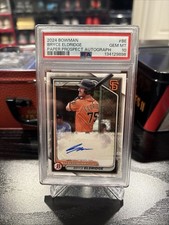 2024 Bowman PSA 10 Bryce Eldridge Paper Prospect Auto #PPRA-BE Gem Mint Giants
