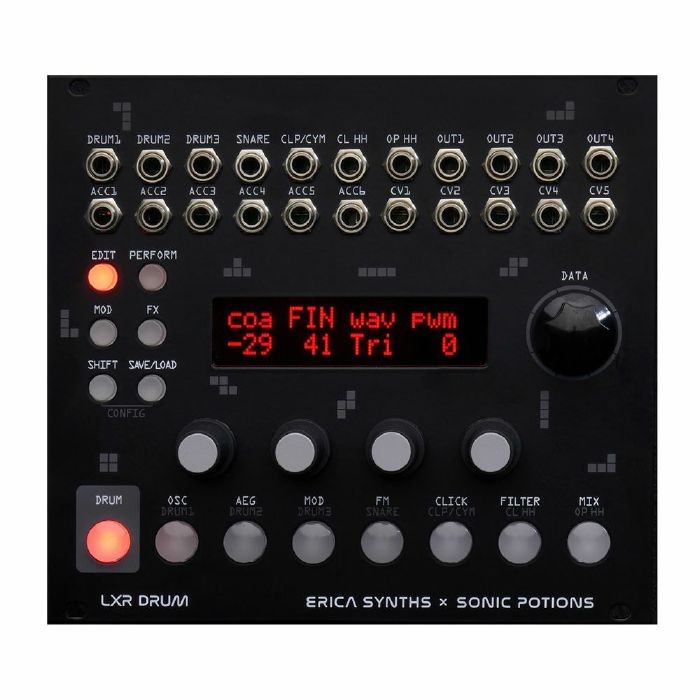 Erica Synths/Sonic Potions LXR Drum 7-Voice Percussion Synthesiser Module