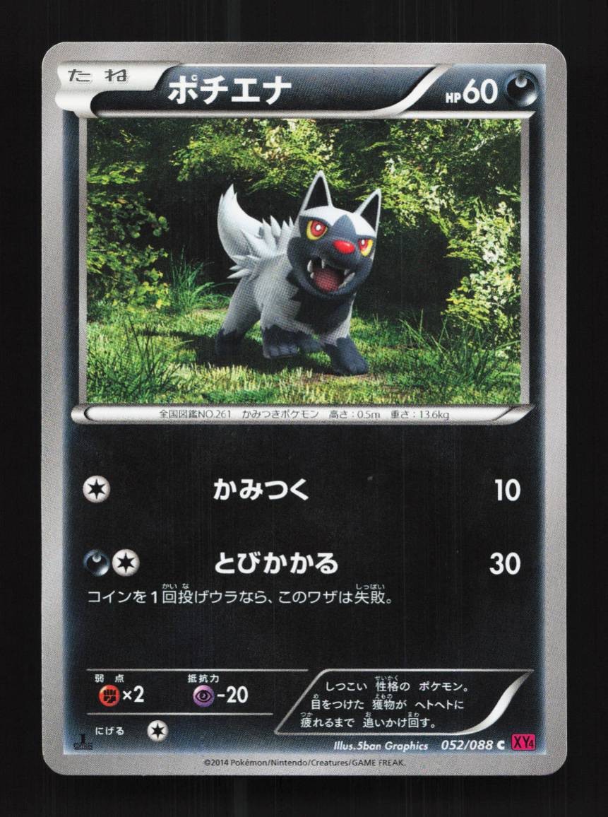 Poochyena 052/088 1st ED LP Phantom Gate Japanese Pokemon Card TCG
