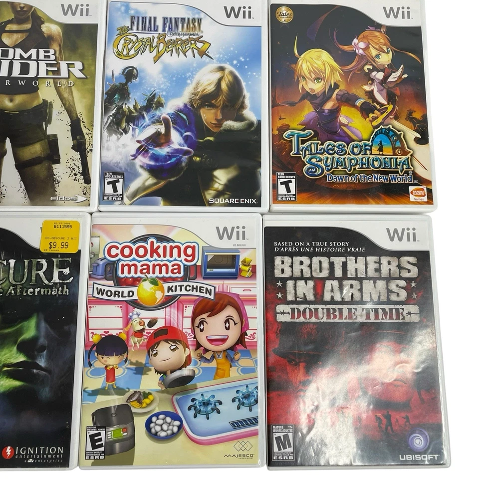 Wii Game Lot 8 Tomb Raider, Final Fantasy, Cooking Mama, Obscure, Resident Evil - Image 3 of 4