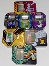 Pokemon Promo TINS LOT of 7 Opened Good Condition Sun and Moon