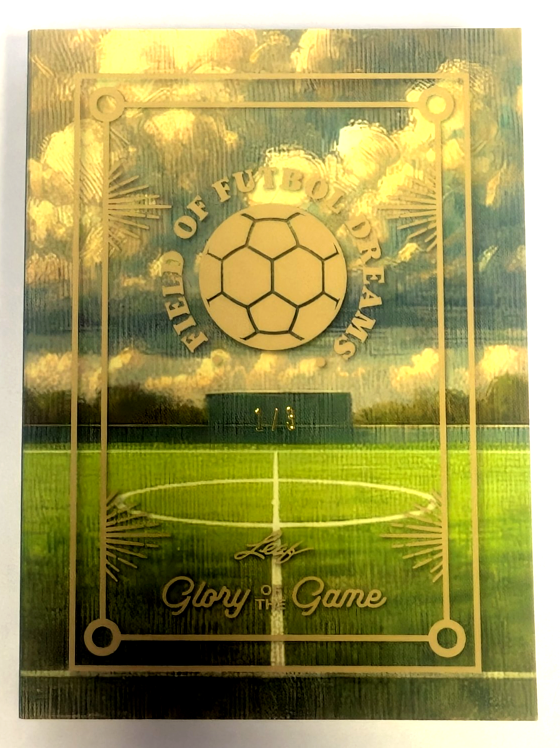 Help Text Field 2026 Leaf Glory Game Field Futbol Dreams 15 Player Game Used Booklet 1/ ...