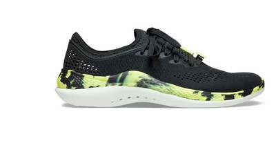 CROCS LITERIDE 360 MARBLED PACER - SIZE: MEN 12 (AU/UK M11) (EU -  BLACK CITRUS