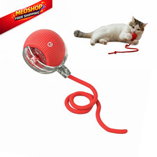 Interactive Cat Toy Ball, Automatic Intercative Toys for Indoor Cats, Red