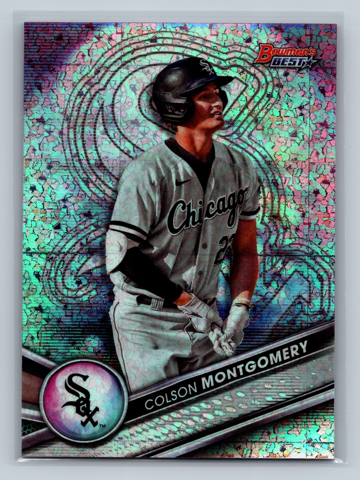 Colson Montgomery 2022 Bowman's Best Top Prospects Mini Diamond Refractor /299