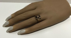 Bague Bouclier En Filigrane Art Déco Ancien En Or Blanc 14 Carats Avec Diamants Taille Rose