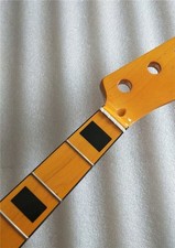 Yellow Maple 4 string Bass guitar neck 20 Fret 34 inch maple fingerboard inlay