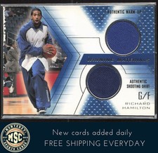 Richard Hamilton 2001-02 SPx Winning Materials #RH MEM Golden State Warriors