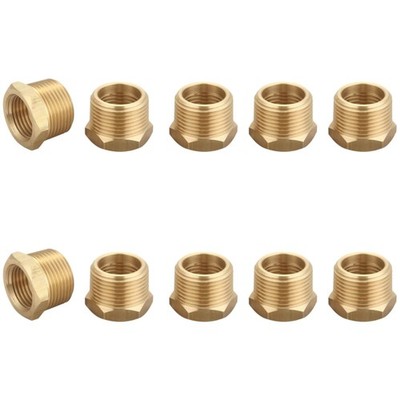 Brass Thread Adapter, 10 Pc 0.75'' to 0.625'' ID