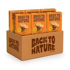 Pack of 6 Back to Nature Sandwich Cookies Sweet Peanut Butter Cream 8.25 Oz