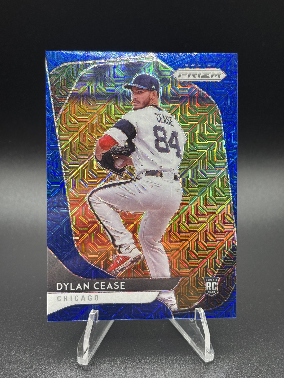 2020 Panini Prizm - Tier II Dylan Cease #128 Blue Mojo Prizm /175 (RC)