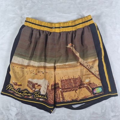 Slunks Manhattan Beach Shorts Men's Large Beach Pool Volleyball Limited Edition