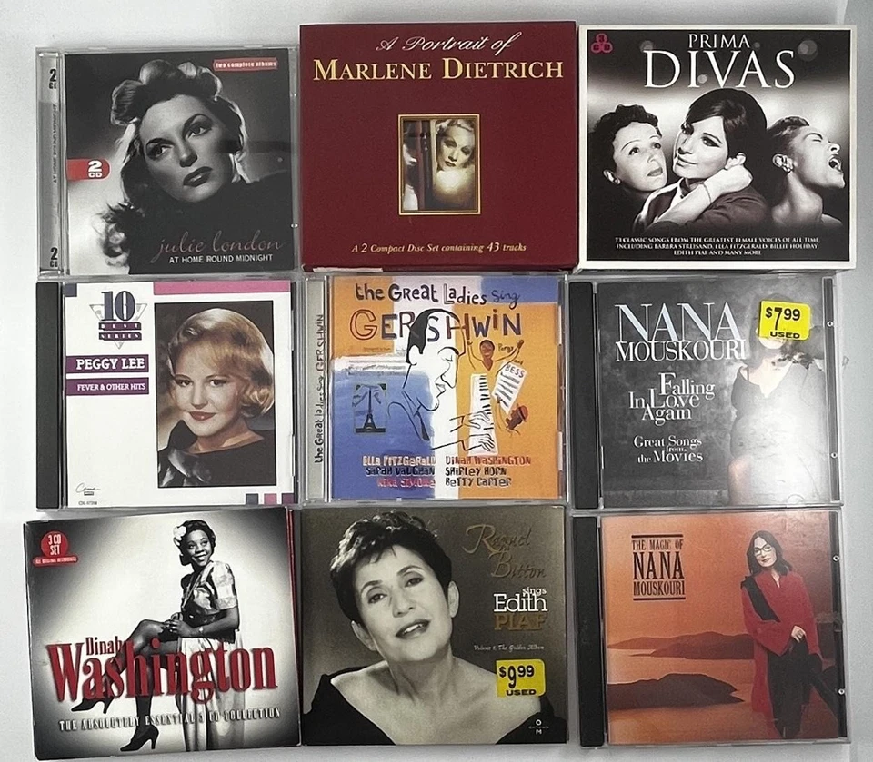 Jazz Pop Lounge Divas CD Lot 15 Julie London Judy Garland Marlene Dietrich Foto 2 de 3