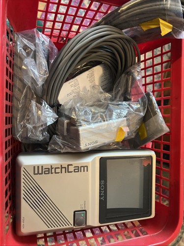 SONY WATCHCAM FDM-404A MONITOR PIATTO IN BIANCO E NERO E CONFEZIONE MAI USATA. - Foto 1 di 14