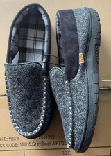 Mens Memory Foam Moccasin Slippers Cosy Indoor Slip On House Shoes Size UK 7-12