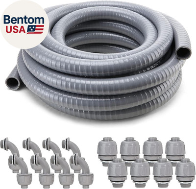 Liquid-Tight Conduit and Connector Kit,Flexible Non Metallic Liquid Tight Electr