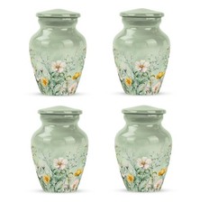 Flower Urn 3Inch Set Of 4 for Ashes Elegant Decorative Cremation Memorial