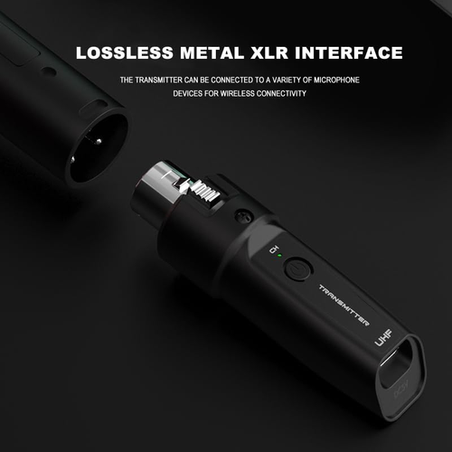 Upgrade 2.4GHZ Wireless XLR Transmitter and Receiver, Built-In Rechargeable Lith - Picture 8 of 9
