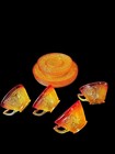 Vintage Indiana Glass Colony Amberina Sandwich Glass Luncheon 12 Piece Set — photo 9
