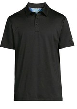 Birdie Bound Mens Golf Polo Black Performance Stretch Multiple Sizes New