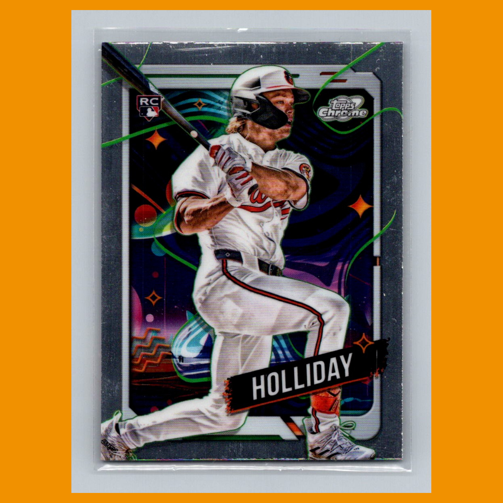 Jackson Holliday Rookie #7 2024 Topps Chrome Cosmic Baltimore Orioles Baseball