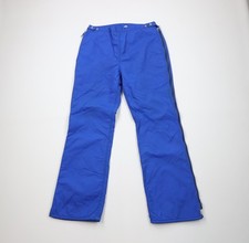 Vintage 70s Streetwear Mens Medium Distressed Lined Winter Snow Pants Blue USA
