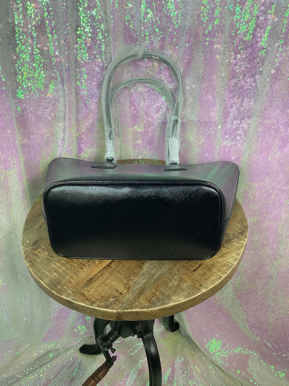Marc Jacobs Trademarc Black Faux Leather Large Tote AUTHENTIC NWT image 3