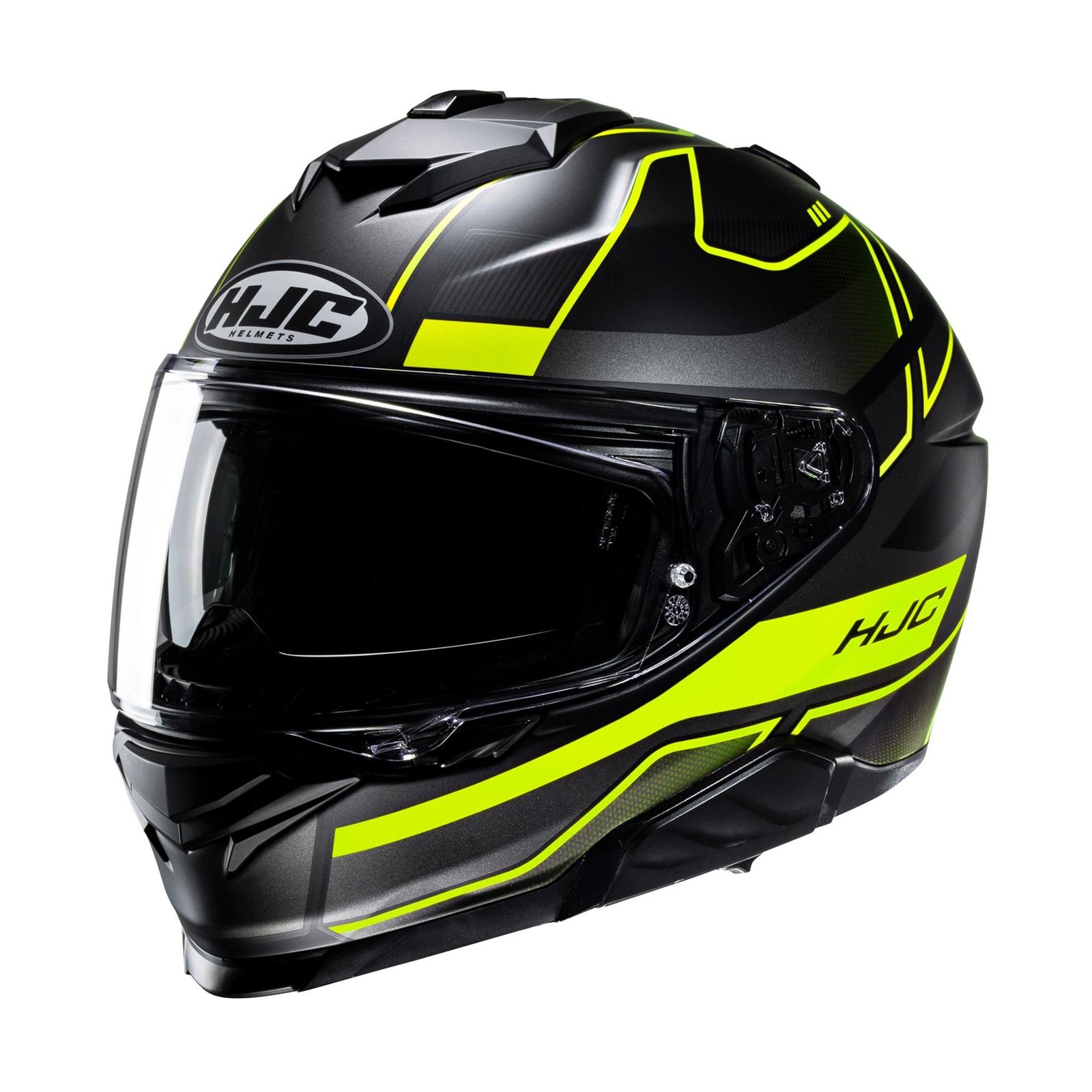 HJC I71 Iorix Full Face Motorcycle Helmet *EX DISPLAY Yellow Size Medium