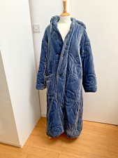 Vivienne Westwood blue velvet quilted puffa coat