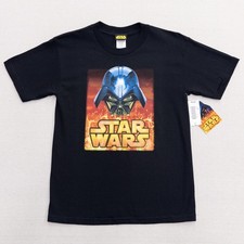 Vintage Star Wars Revenge Of The Sith T-Shirt Boys XL Darth Vader 2005 Promo NWT