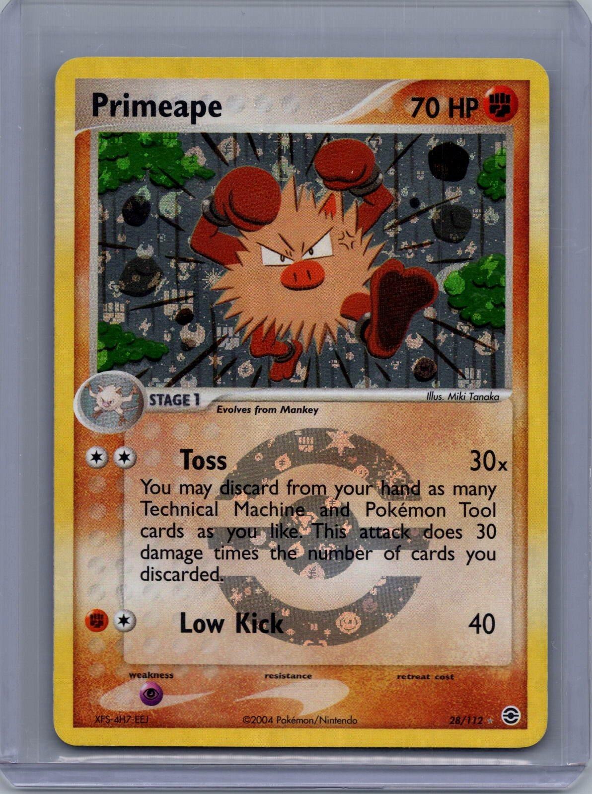 POKEMON PRIMEAPE 28/112 REVERSE HOLO RG