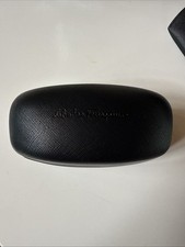 NEW Salvatore Ferragamo Sunglass Case in Black with Microfiber Cloth