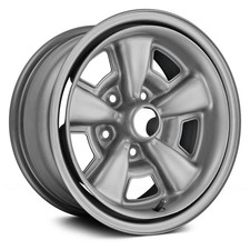 For Chevy Chevelle 71-72 Qrp 5-spoke Shadow Gray 15x7 Steel Wheel Replica For Chevy Chevelle 71-72 Qrp 5-spoke Shadow Gray 15x7 Steel Wheel Replica