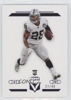 2019 Panini Chronicles Vertex Purple 27/49 Josh Jacobs #V-4 Rookie RC uk2