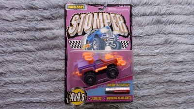 TINCO STOMPER 4X4 - Purple and Orange Chevy Step Side Road Rod - ON NICE CARD
