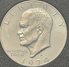 1974-S Silver Ike Dollar Brown Box Eisenhower Proof Moon Landing Reverse — photo 6