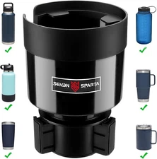 Seven Sparta Car Cup Holder Expander with Adjustable Base