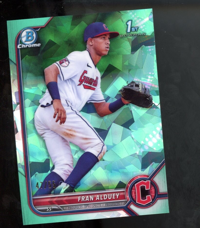 2022 Bowman Chrome Sapphire /55 Fran Alduey Aqua Refractor /55