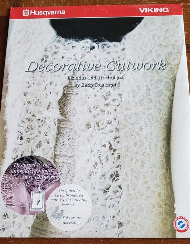 Husqvarna Viking Decorative Cutwork 235 by Betty Svensson 29 Designs All Formats