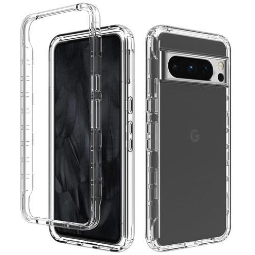 Für Google Pixel 8 Pro Hybrid TPU Gradient Transparent Klar Robust Case Hülle - Bild 8 von 10
