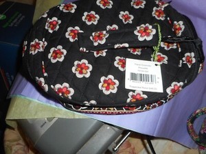 Vera Bradley Home & Away Round Travel Cosmetic Case Retired Pirouette  NWT