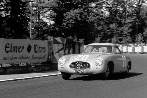 1952 Mercedes 300 SL, Swiss Grand Prix Herman Lang #20, CMC, 1/18, Blue, Limited - Picture 13 of 18