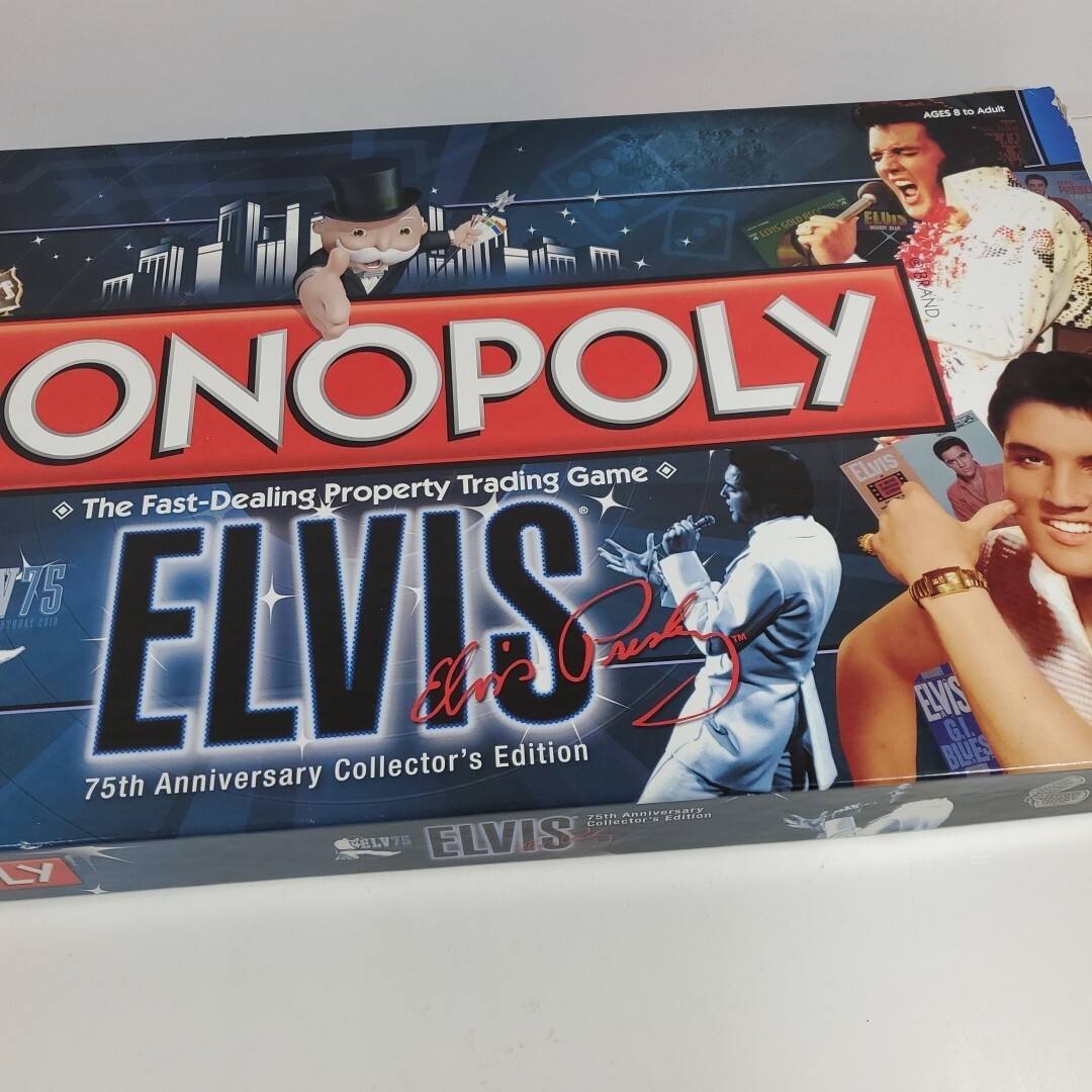 Monopoly Elvis Presley Board Game 75th Anniversary Collector's