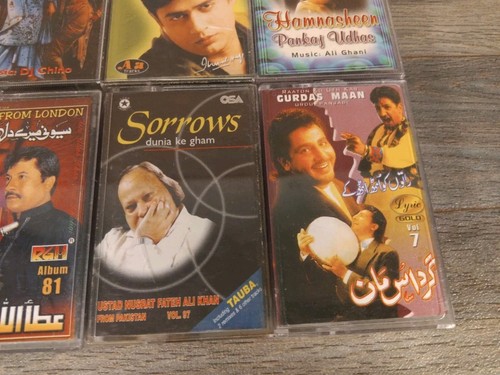 x10 Kassetten Tape Album Konvolut - sehr berühmte pakistanische & indische Ghazale Hindi - Bild 6 von 12