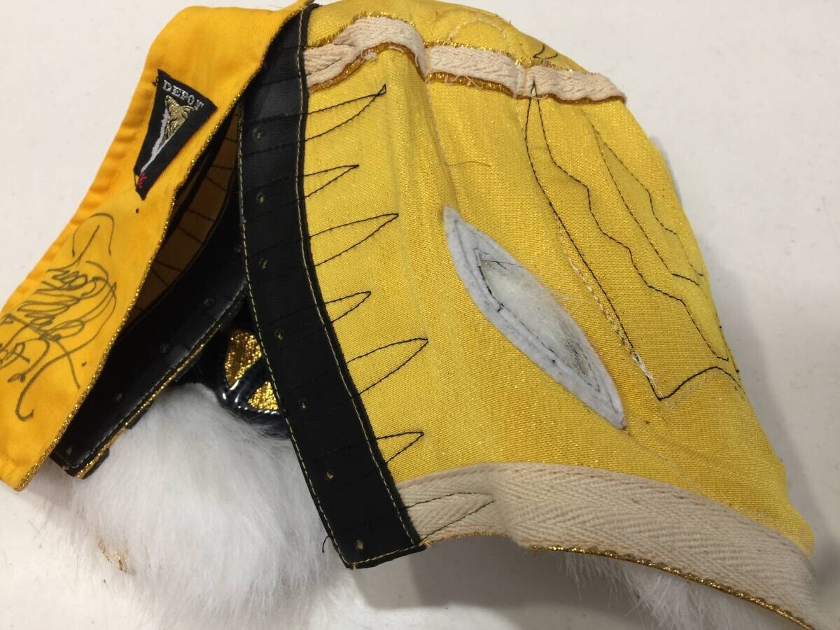 The first Tiger Mask, Satoru Sayama, autographed mask, masked